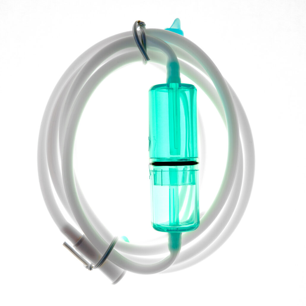 inhalationsslange 2 m med fugtopsamler til Hydrogenterapi.